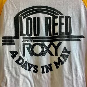 vintage 1979 LOU REED Roxy Velvet Underground single stitch raglan tee shirt M